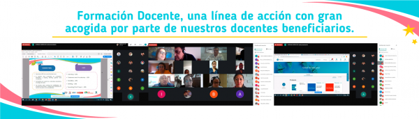 Formación Docente: Una linea de acción con gran acogida por parte de nuestros docentes beneficiarios.
